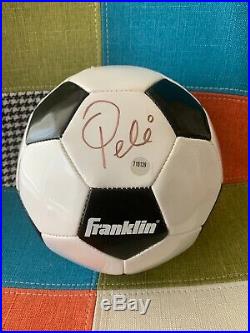 Brazil #10 Pele Autographed Soccer Ball with COA Hand Signed Authenticated Auto