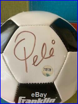 Brazil #10 Pele Autographed Soccer Ball with COA Hand Signed Authenticated Auto