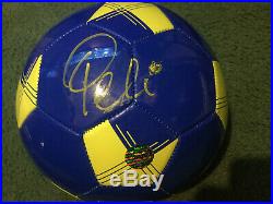 Brazil #10 Pele aka Edson Arantes do Nascimento Autograph Ball with COA Signed