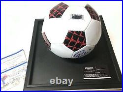 Brazil Pele Authentic Autographed Signed Mini Soccer Ball With COA Blue Ink Sign