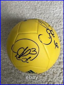 Brazil Soccer Ball Signed By Thiago Silva & David Luiz, Beckett Authentication