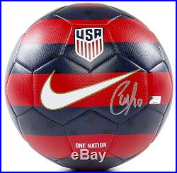 CHRISTIAN PULISIC Autographed Nike 2018 USA Prestige Soccer Ball PANINI