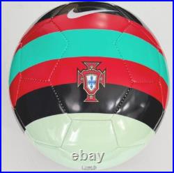 CR7 Cristiano Ronaldo Signed Portugal Nike Ball Beckett BAS Witnessed