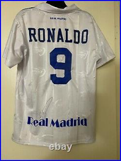 CRISTIANO RONALDO Signed Autograph REAL MADRID Soccer Ball Jersey PSA #AJ23855