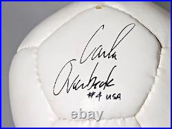 Carla Overbeck Team USA #4 Autographed Signed Mini Soccer Ball Football