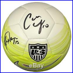 Carli Lloyd Alex Morgan Signed Authentic Team USA Nike Soccer Ball PSA JSA