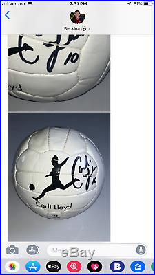 Carli Lloyd OFFICIAL SIGNED Autographed Soccer Ball! US Women's World Cup player