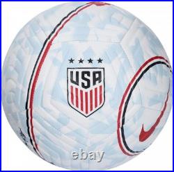 Carli Lloyd USWNT Signed Nike USA Logo Soccer Ball withInscs LE of 25 in Red