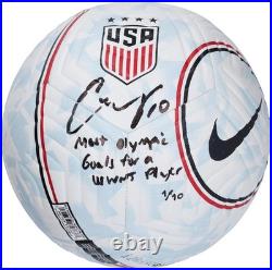 Carli Lloyd USWNT Signed Nike USA Soccer Ball withOlympic Goals Insc LE 1/10 Carli Lloyd USWNT Signed Nike USA Soccer Ball withOlympic Goals Insc LE 1/10