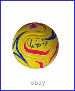 Carlos El Pibe Valderrama Signed Addidas Soccer Ball COA Proof Photo 1