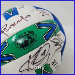 Carlos Valderrama Signed 1996-2000 Mini Soccer Ball MLS Team Kansas City Wizards