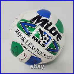 Carlos Valderrama Signed 1996-2000 Mini Soccer Ball MLS Team Kansas City Wizards