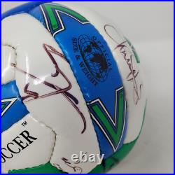 Carlos Valderrama Signed 1996-2000 Mini Soccer Ball MLS Team Kansas City Wizards