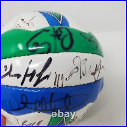 Carlos Valderrama Signed 1996-2000 Mini Soccer Ball MLS Team Kansas City Wizards