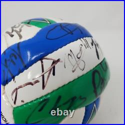 Carlos Valderrama Signed 1996-2000 Mini Soccer Ball MLS Team Kansas City Wizards
