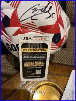 Cavan Sullivan Manchester City Signed USA Flattened Soccer Ball Jsa Coa