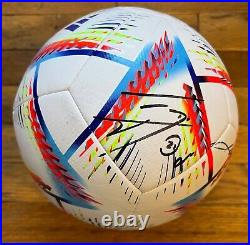 Cavani & Godin Signed 2022 World Cup Soccer Ball Uruguay National Team Beckett