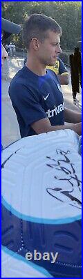 César Azpilicueta signed Chelsea Soccer Ball Exact Proof