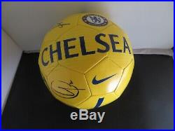 Chelsea Fc Team Signed Soccer Ball Coa Autograph Willian Oliver Giroud