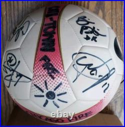 Chicago Fire Mens Team Signed Soccer Ball Nike Autographed CHI-Town