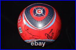 Chicago Fire Signed 2010 MLS Soccer Ball Team Signed 22 Signatures