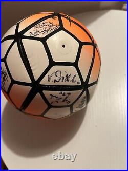 Chicago Red Stars NWSL Autographed Nike ball US Soccer Olympic USWNT Players