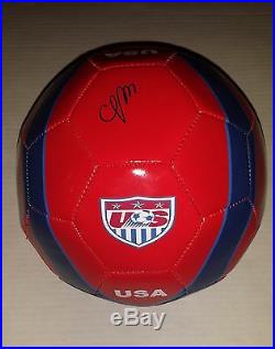 Christen Press Signed Team USA Soccer Ball World Cup Gold Medal Proof