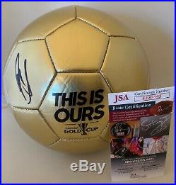 Christian Pulisic Chelsea F. C. Team USA signed F/S Gold Cup Soccer Ball JSA