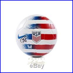 Christian Pulisic Signed 2018 Nike White USA Prestige Soccer Ball Panini