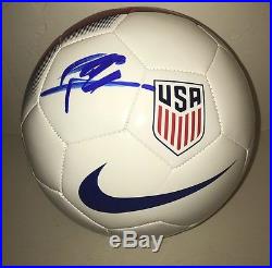Christian Pulisic Signed Autograph Soccer Ball USA US