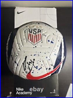 Christian Pulisic Signed Autograph Team USA Training Soccer Ball BAS COA BN47067