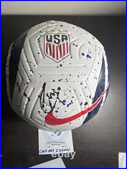 Christian Pulisic Signed Autograph Team USA Training Soccer Ball BAS COA BN47067