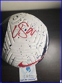 Christian Pulisic Signed Autograph Team USA Training Soccer Ball BAS COA BN47067