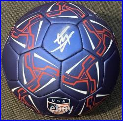 Christian Pulisic Signed Autographed Team USA Size 5 Soccer Ball JSA Captain