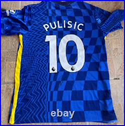 Christian Pulisic Signed Chelsea Jersey Size Medium With Exact Proof