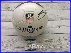 Christian Pulisic Signed NIKE Team USA U. S. A Soccer Ball Beckett BAS COA b