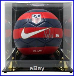 Christian Pulisic Signed Nike 2018 Red Blue Soccer Ball Panini withAcrylic Case
