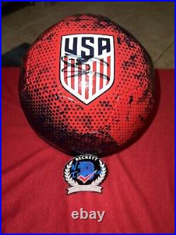 Christian Pulisic Signed Official Team USA Soccer Ball Chelsea FC Beckett #2