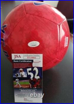 Christian Pulisic Signed Team USA Nike Soccer Ball In Person JSA CERTIFIED
