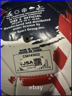 Christian Pulisic Signed Team USA Soccer Ball Jsa Coa Autograph Captain America