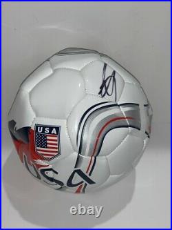 Christian Pulisic Signed Team USA Soccer Ball World Cup Damaged Proof Jsa Coa