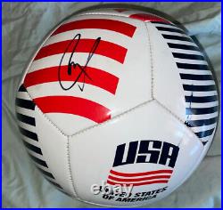 Christian Pulisic Signed USA soccer ball With Proof