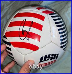 Christian Pulisic Signed USA soccer ball With Proof