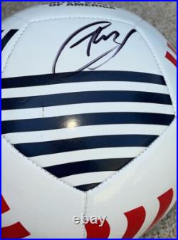 Christian Pulisic Signed USA soccer ball With Proof