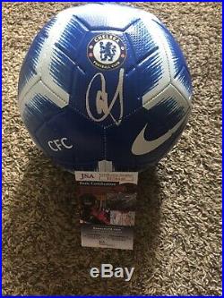 Christian Pulisic USA National Team 2019 Chelsea Signed Auto Soccer Ball Jsa Coa