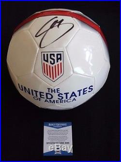 Christian Pulisic USA Signed Soccer Ball Coa Beckett Bas Authentic Auto Usmnt 2