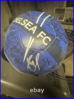 Christian Pulisic signed Chelsea Soccer Ball autograph (A) Beckett COA