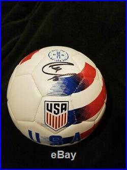 Christian Pulisic signed USMNT Nike USA Soccer Ball Chelsea JSA V31231
