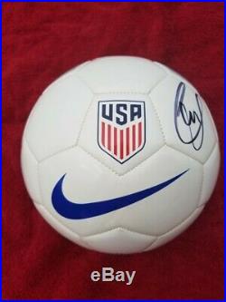 Christian Pulisic signed USMNT Nike USA Soccer Ball Chelsea JSA V31240