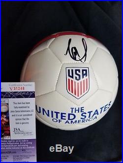 Christian Pulisic signed USMNT Nike USA Soccer Ball Chelsea JSA V31248
